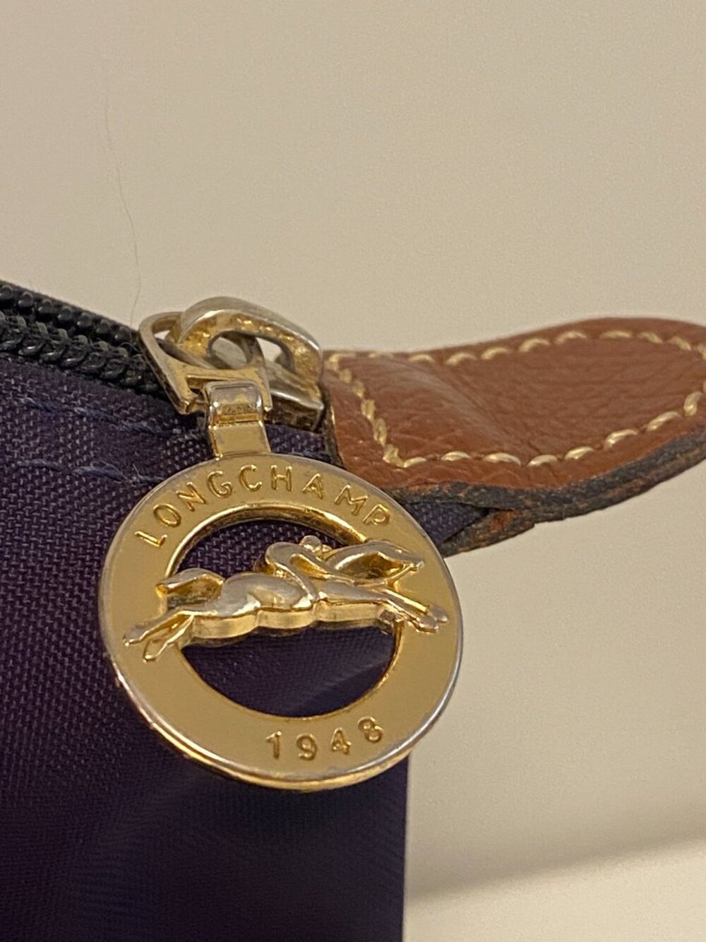 Authentic Preowned Purple Longchamp LePliage Large Tote - Picture 13 of 14